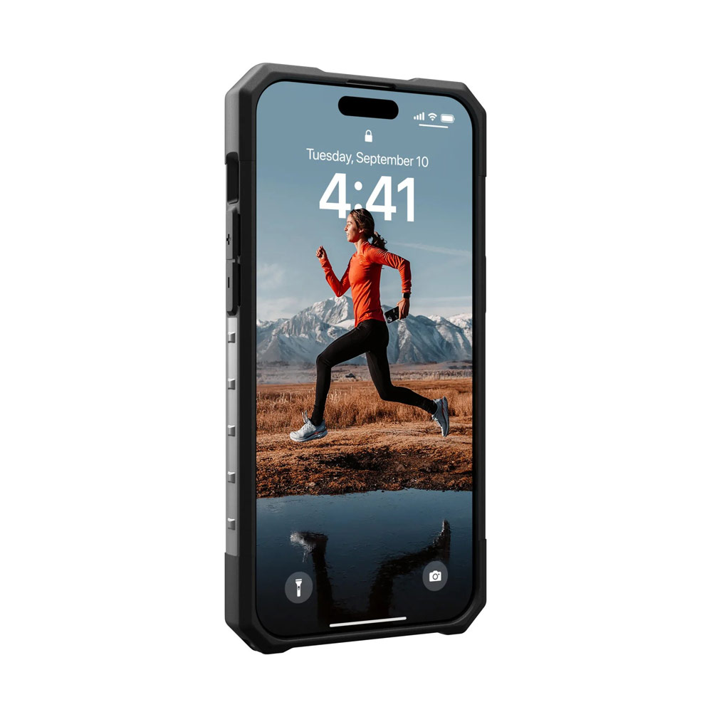 Picture of Apple iPhone 15 Pro 6.1 Case | UAG Plasma Drop Proof Shock Impact Resistant Transparent Clear Case for iPhone 15 Pro 6.1 (Ash)