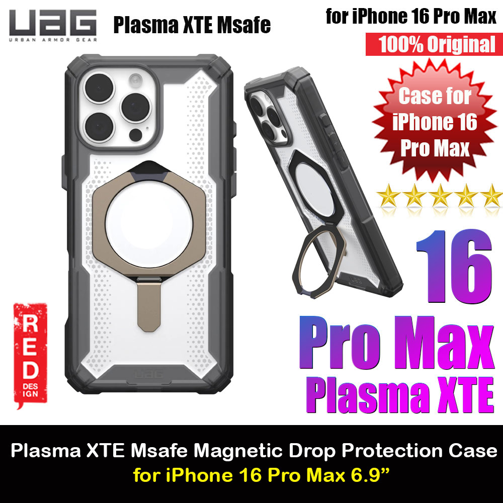 Picture of UAG Plasma XTE Magsafe Compatible Drop Proof Kickstand Case for iPhone 16 Pro Max 6.9 (Ash Titanium) Apple iPhone 16 Pro Max 6.9- Apple iPhone 16 Pro Max 6.9 Cases, Apple iPhone 16 Pro Max 6.9 Covers, iPad Cases and a wide selection of Apple iPhone 16 Pro Max 6.9 Accessories in Malaysia, Sabah, Sarawak and Singapore 