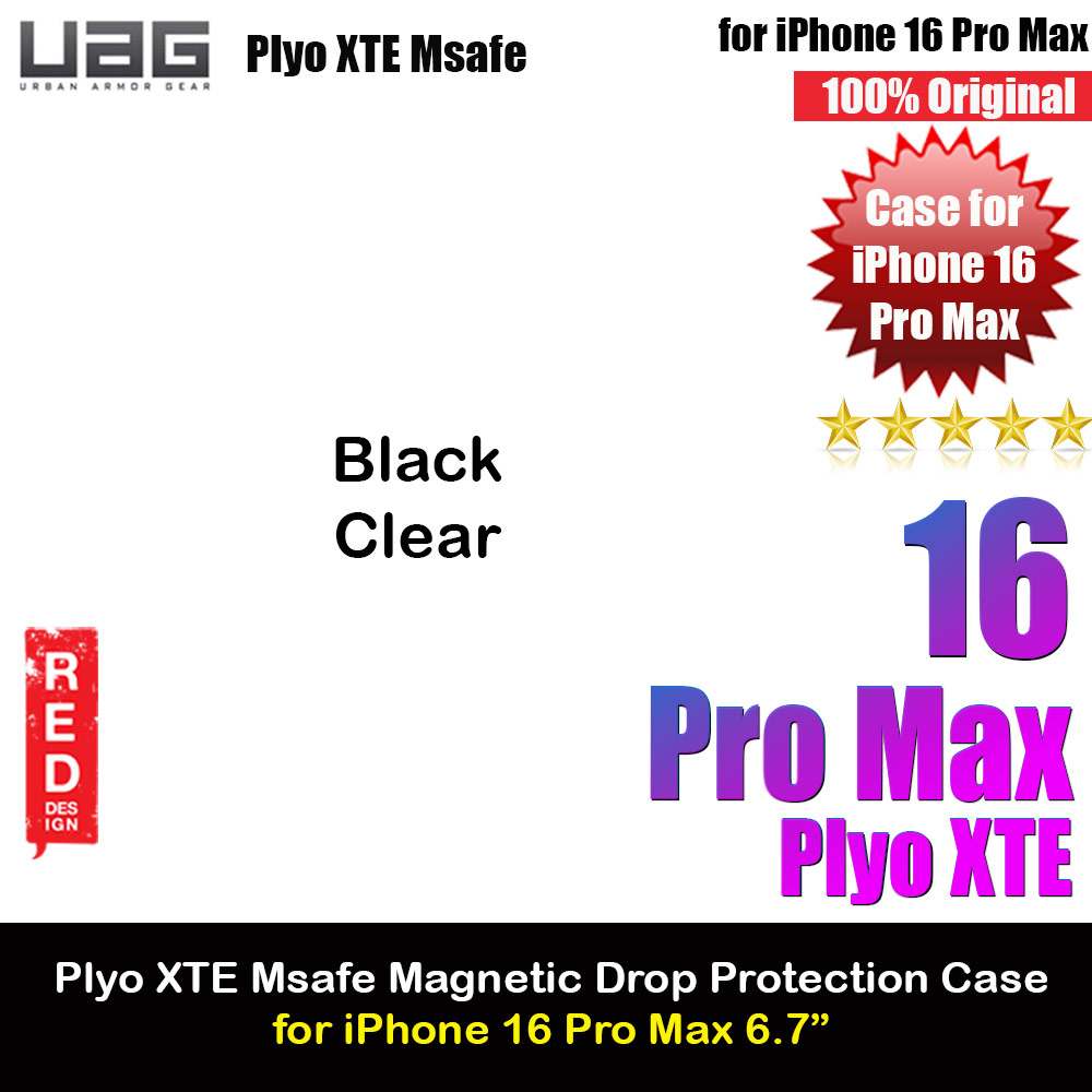 Picture of UAG Plyo XTE Magsafe Compatible Drop Proof Kickstand Case for iPhone 16 Pro Max 6.9 (Black Clear) Apple iPhone 16 Pro Max 6.9- Apple iPhone 16 Pro Max 6.9 Cases, Apple iPhone 16 Pro Max 6.9 Covers, iPad Cases and a wide selection of Apple iPhone 16 Pro Max 6.9 Accessories in Malaysia, Sabah, Sarawak and Singapore 