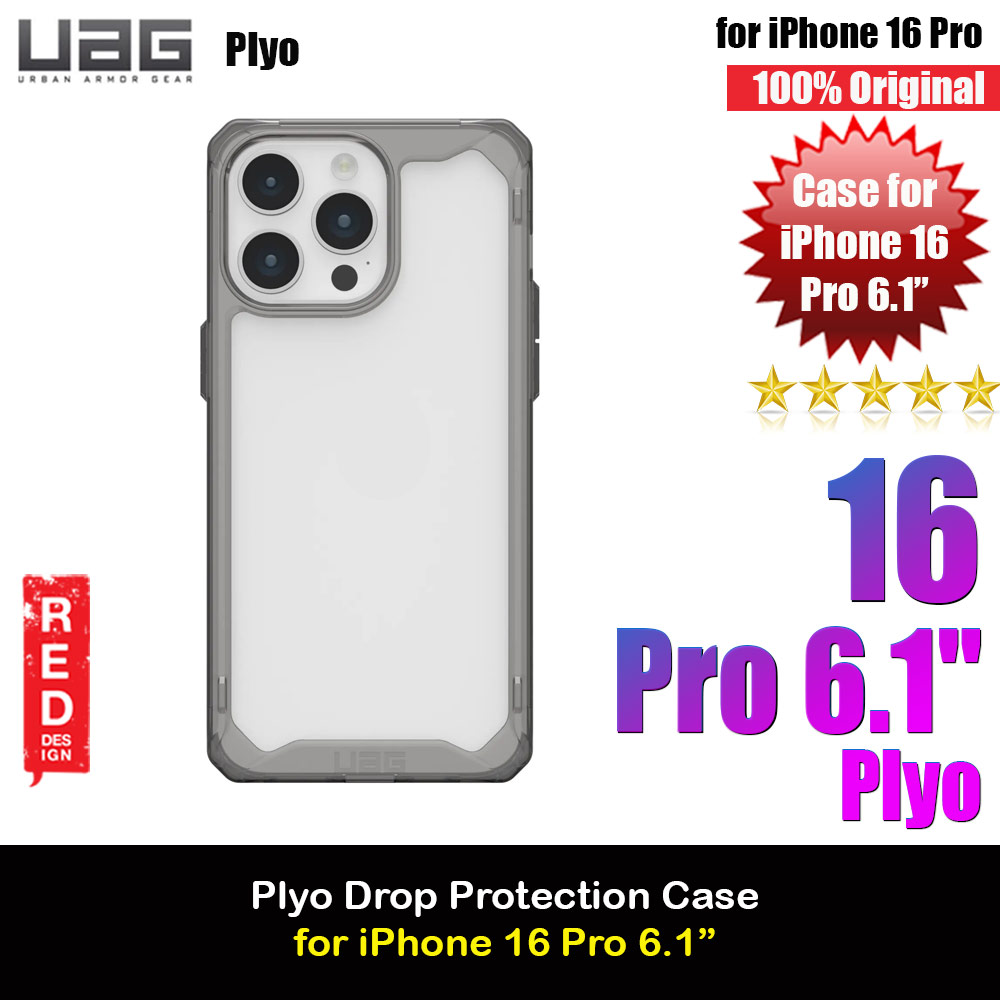 Picture of UAG Plyo Drop Proof Shock Impact Resistant Transparent Clear Case for iPhone 16 Pro 6.3 (Ash) Apple iPhone 16 Pro 6.3- Apple iPhone 16 Pro 6.3 Cases, Apple iPhone 16 Pro 6.3 Covers, iPad Cases and a wide selection of Apple iPhone 16 Pro 6.3 Accessories in Malaysia, Sabah, Sarawak and Singapore 