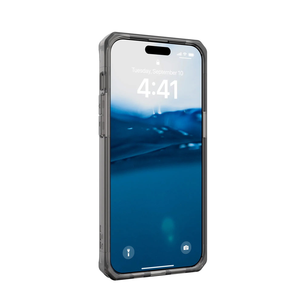 Picture of Apple iPhone 15 Pro 6.1 Case | UAG Plyo Drop Proof Shock Impact Resistant Transparent Clear Case for iPhone 15 Pro 6.1 (Ash)