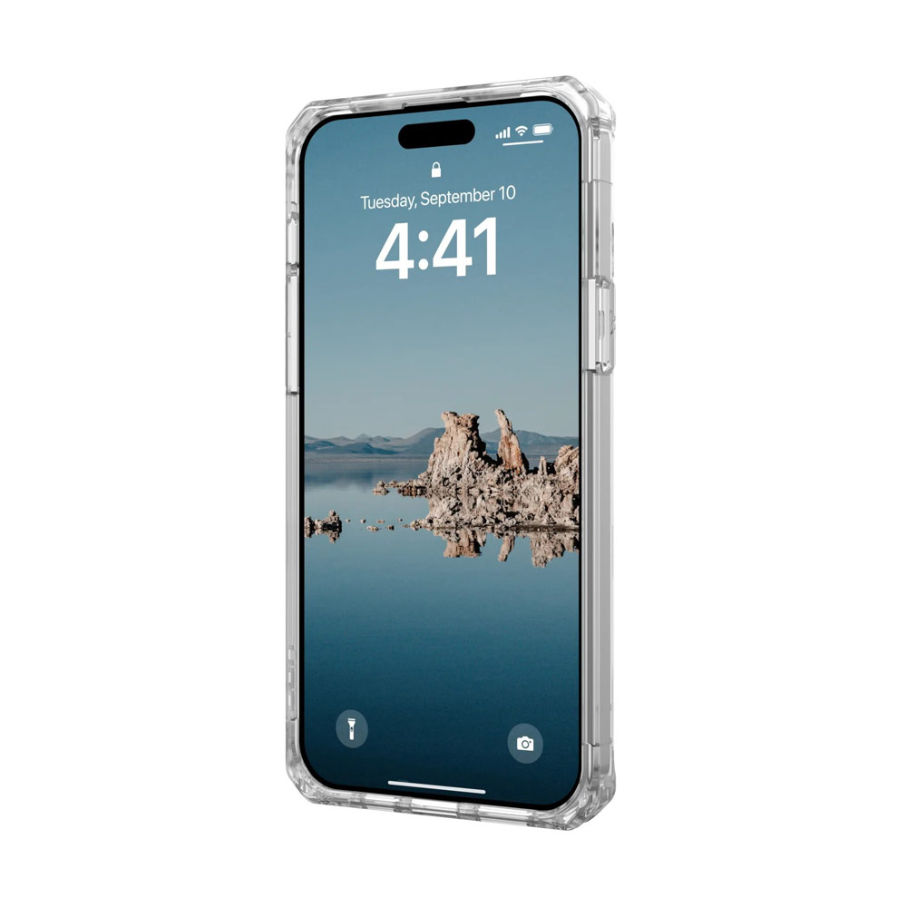 Picture of Apple iPhone 15 Plus 6.7 Case | UAG Plyo Magsafe Compatible Drop Proof Shock Impact Resistant Transparent Clear Case for iPhone 15 Plus 6.7 (Ice White)