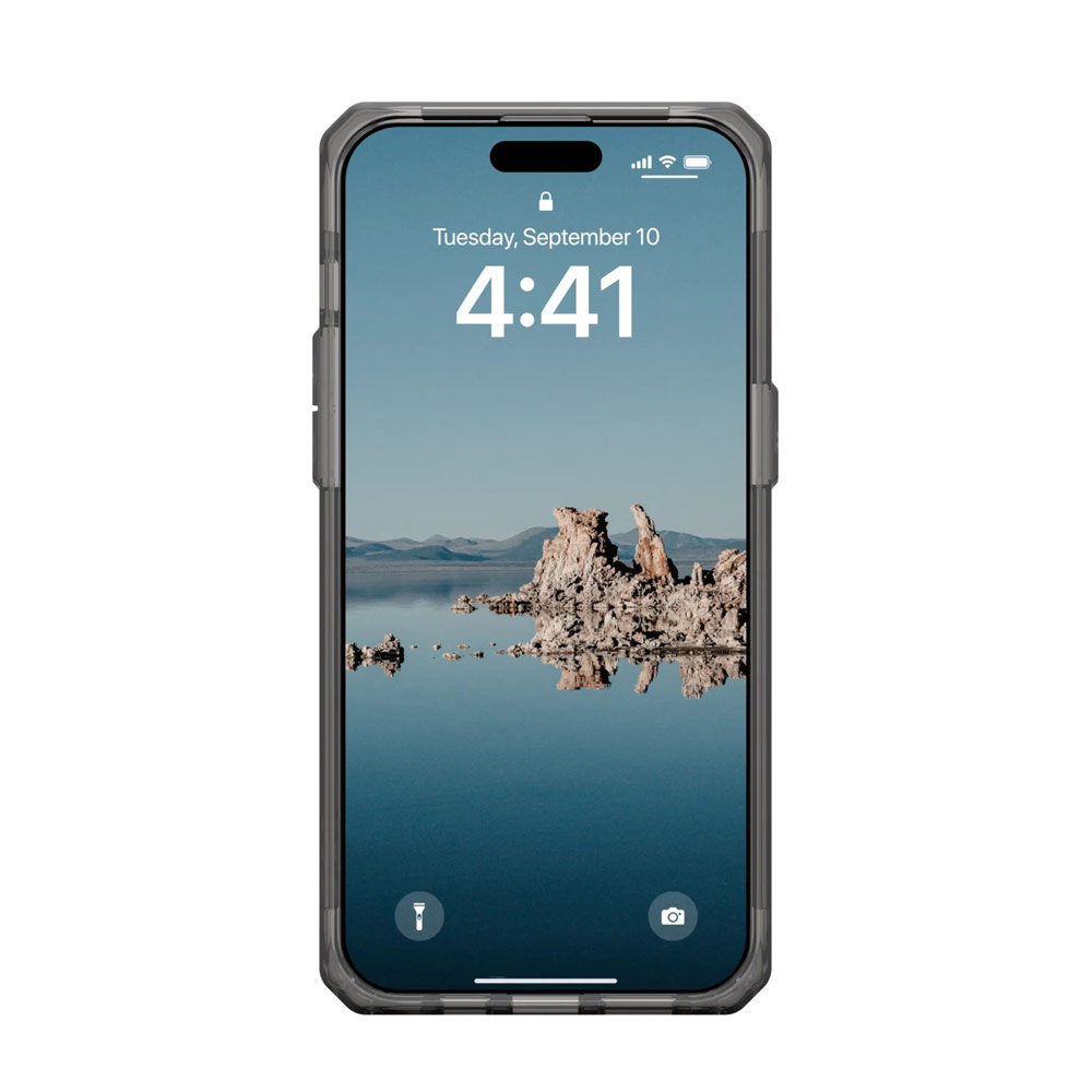 Picture of Apple iPhone 15 Pro Max 6.7 Case | UAG Plyo Magsafe Compatible Drop Proof Shock Impact Resistant Transparent Clear Case for iPhone 15 Pro Max 6.7 (Ash White)