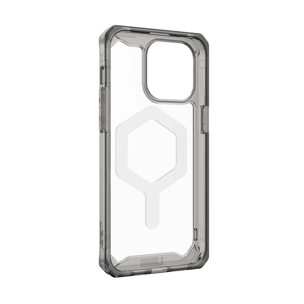 Picture of Apple iPhone 15 Pro Max 6.7 Case | UAG Plyo Magsafe Compatible Drop Proof Shock Impact Resistant Transparent Clear Case for iPhone 15 Pro Max 6.7 (Ash White)