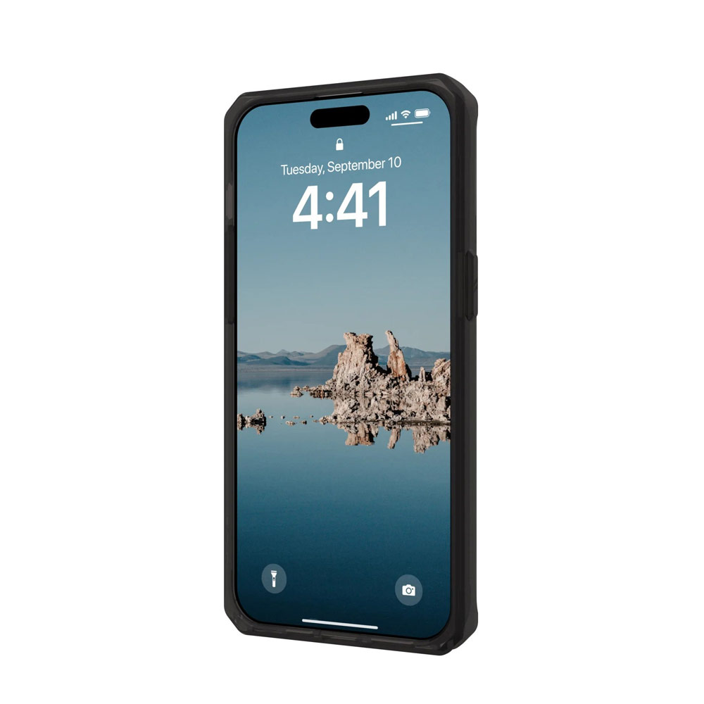 Picture of Apple iPhone 15 Pro 6.1 Case | UAG Plyo Magsafe Compatible Drop Proof Shock Impact Resistant Transparent Clear Case for iPhone 15 Pro 6.1 (Black Bronze)