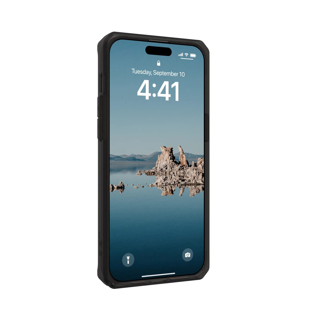 Picture of Apple iPhone 15 Pro 6.1 Case | UAG Plyo Magsafe Compatible Drop Proof Shock Impact Resistant Transparent Clear Case for iPhone 15 Pro 6.1 (Black Bronze)