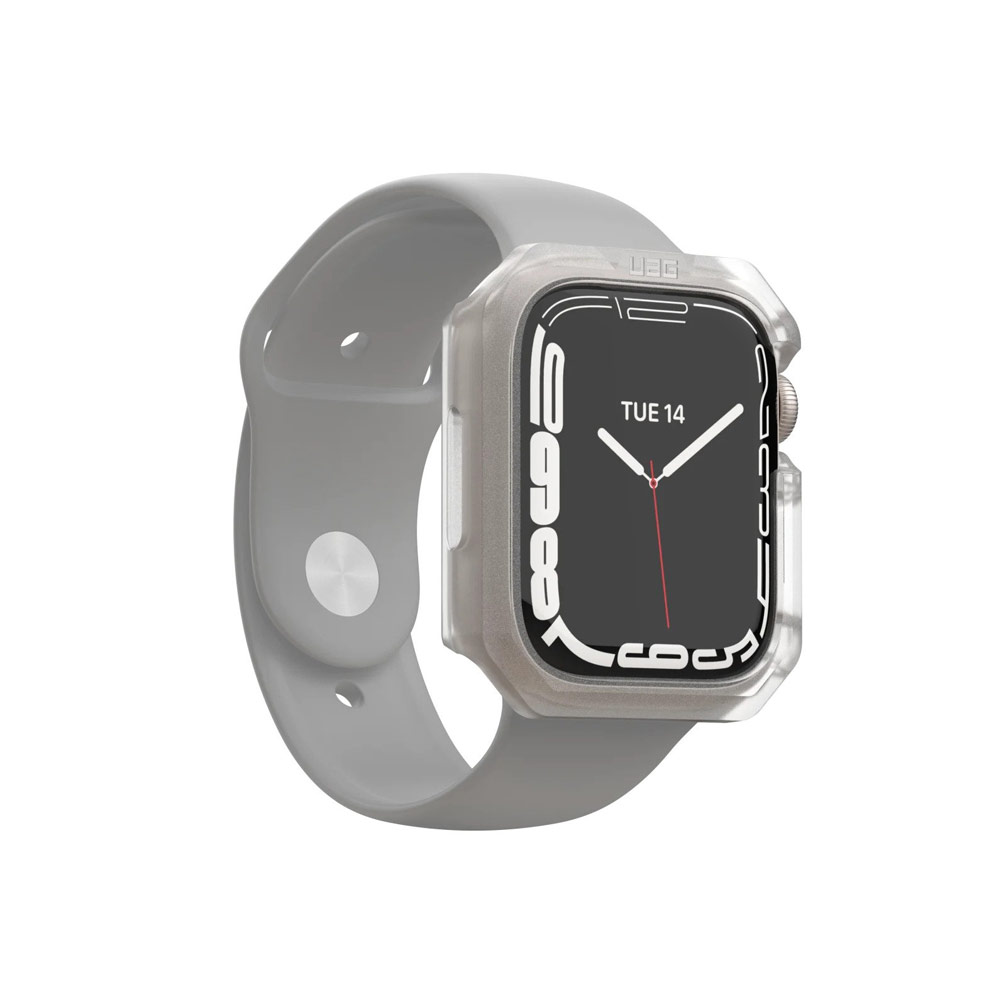 Picture of Apple Watch 45mm  | UAG Scout Series Featherlight PC Protection and Raised Screen Surround designed for Apple Watch 45mm Series 7 (Frosted Ice)