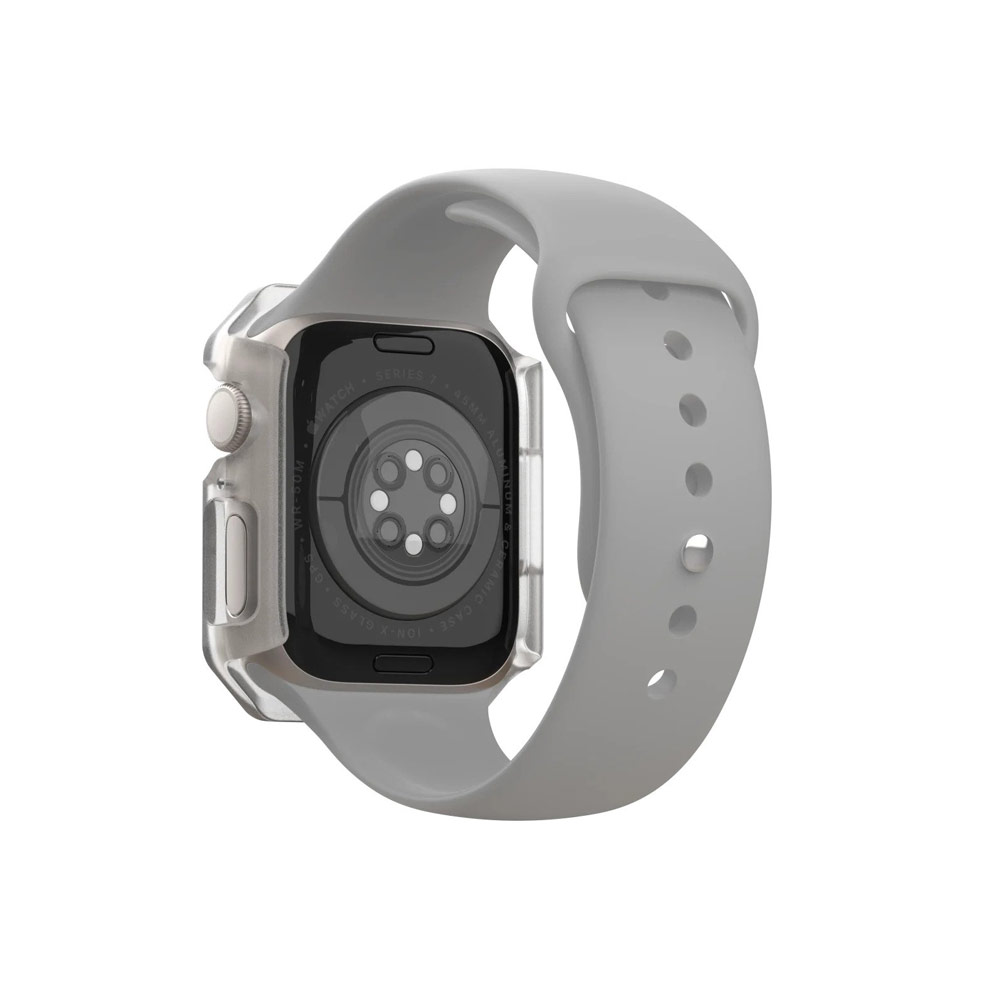 Picture of Apple Watch 45mm  | UAG Scout Series Featherlight PC Protection and Raised Screen Surround designed for Apple Watch 45mm Series 7 (Frosted Ice)