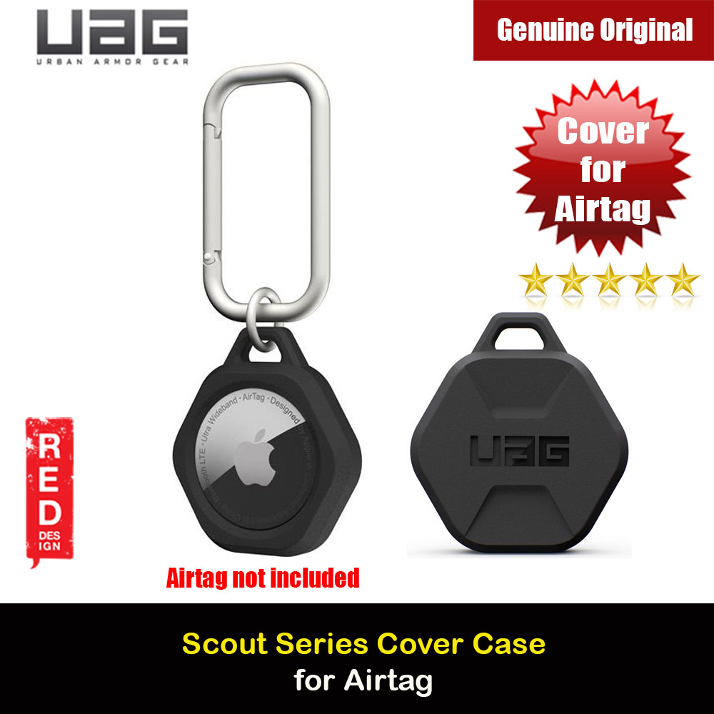 Picture of UAG Scout Series Impact Resistant with Detachable Carabonar Cover Case for Airtag (Black) Apple Air Tag- Apple Air Tag Cases, Apple Air Tag Covers, iPad Cases and a wide selection of Apple Air Tag Accessories in Malaysia, Sabah, Sarawak and Singapore 