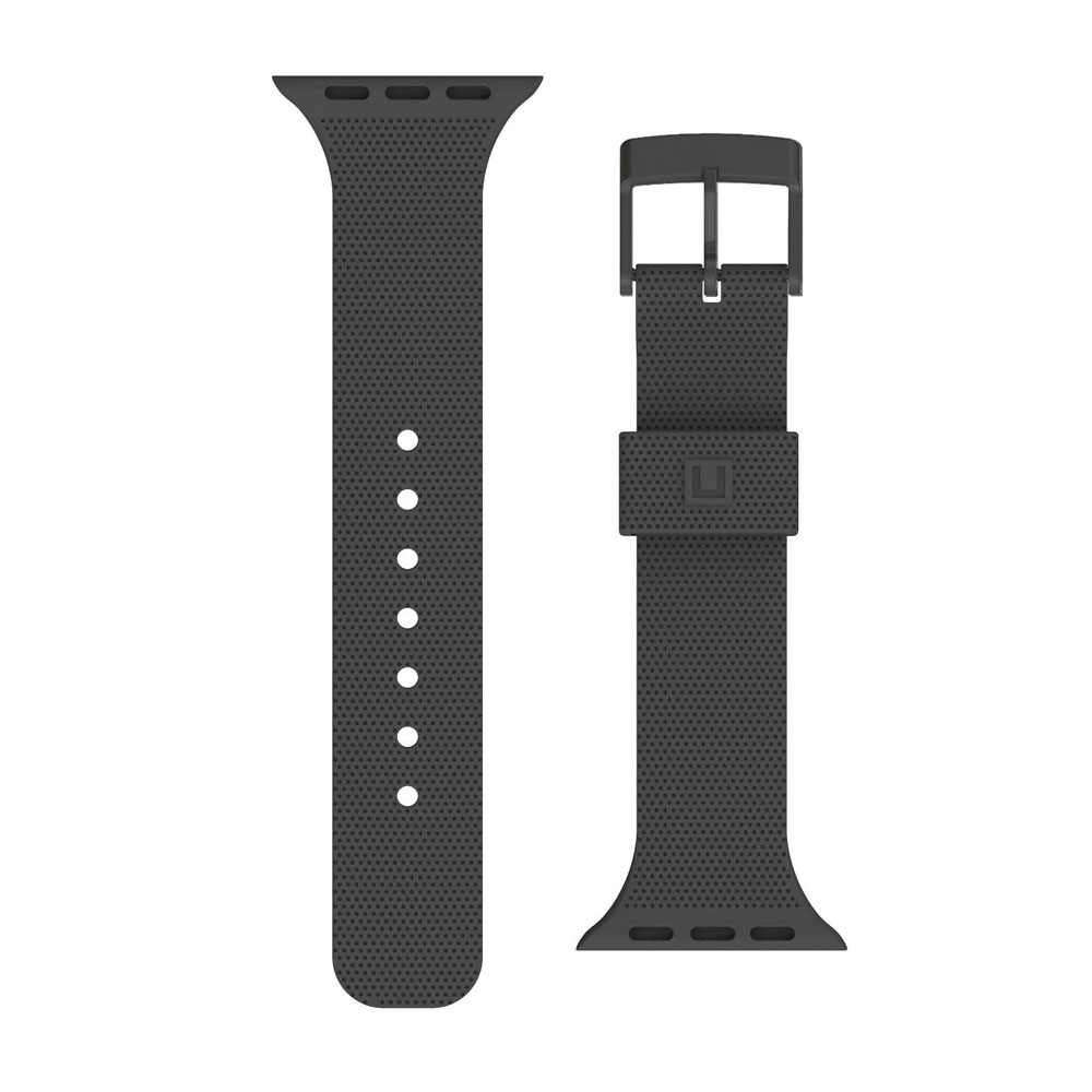 Picture of Apple Watch 44mm  | UAG [U] Dot Silicone Strap for Apple Watch 44mm Series 4 Series 5 Series 6 Series SE Series 7 45mm 49mm Ultra (Black)