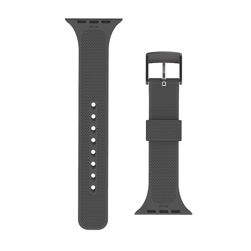 Picture of Apple Watch 44mm  | UAG [U] Dot Silicone Strap for Apple Watch 44mm Series 4 Series 5 Series 6 Series SE Series 7 45mm 49mm Ultra (Black)