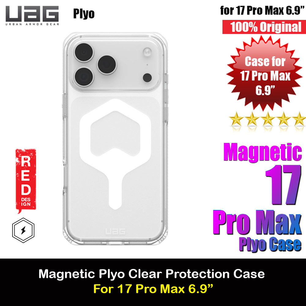 Picture of UAG Plyo Magsafe Compatible Drop Proof Clear Case for iPhone 17 Pro Max 6.9 (Ice White) Apple iPhone 17 Pro Max 6.9- Apple iPhone 17 Pro Max 6.9 Cases, Apple iPhone 17 Pro Max 6.9 Covers, iPad Cases and a wide selection of Apple iPhone 17 Pro Max 6.9 Accessories in Malaysia, Sabah, Sarawak and Singapore 
