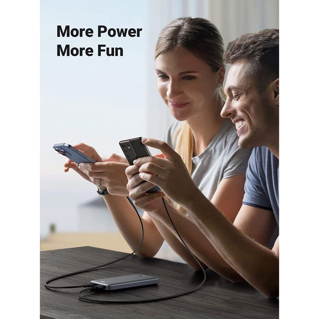 Picture of UGreen Fast Quick Charge PD 20W 10000mAh Power Bank powerbank with Multiple Outputs USB C USB A (Grey)