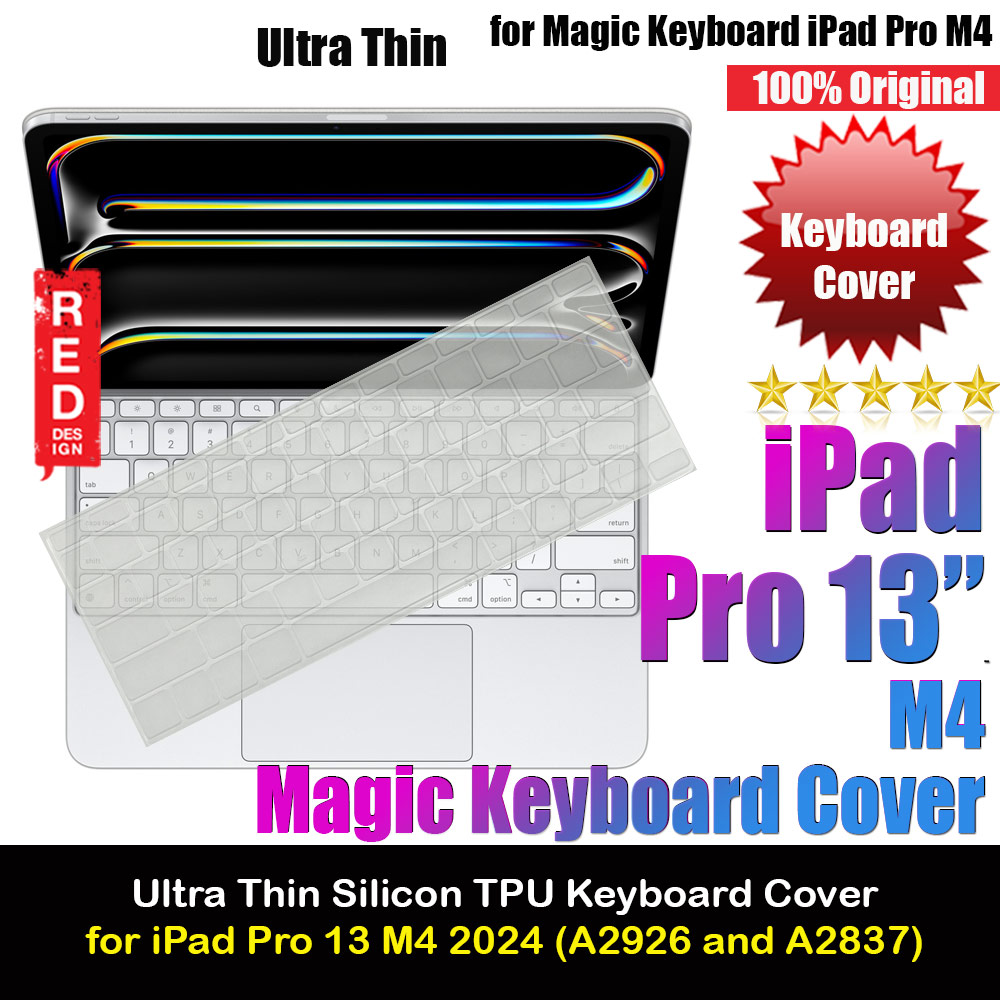 Picture of High Transparency Ultra Thin Magic Keyboard Cover Protector for iPad Pro 13 M4 2024 (Semi Transparent) Apple iPad Pro 13 M4 2024- Apple iPad Pro 13 M4 2024 Cases, Apple iPad Pro 13 M4 2024 Covers, iPad Cases and a wide selection of Apple iPad Pro 13 M4 2024 Accessories in Malaysia, Sabah, Sarawak and Singapore 