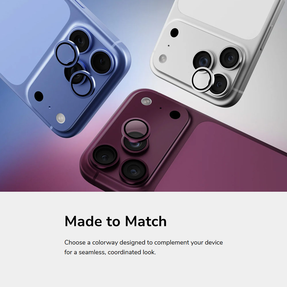 Picture of Apple iPhone 18 Pro Max  | Uniq Optix AluGuard Camera Aluminum Frame Anti Reflection HD Clarity Camera Lens Protector for iPhone 18 Pro iPhone 18 Pro Max - Iridescent