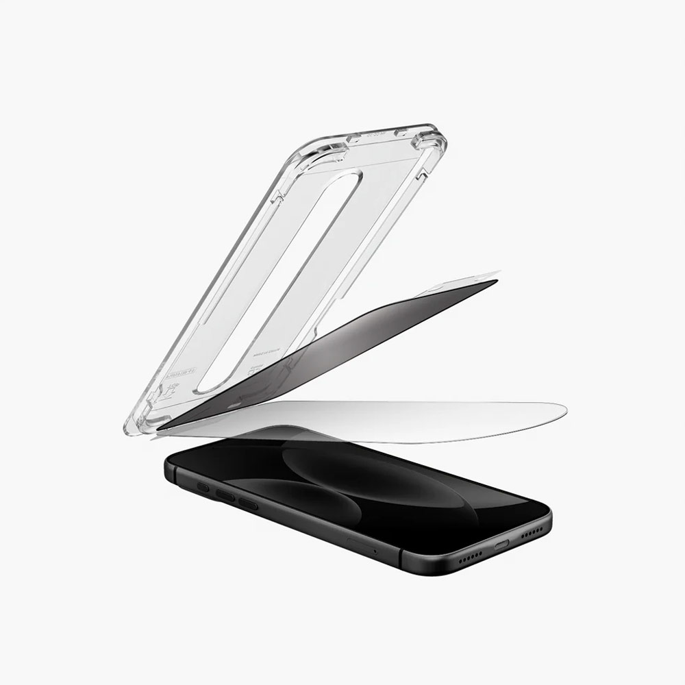 Picture of Apple iPhone 18 Pro Screen Protector | Uniq Optix SwiftFit Privacy Tempered Glass Screen Protector for iPhone 18 Pro - Privacy