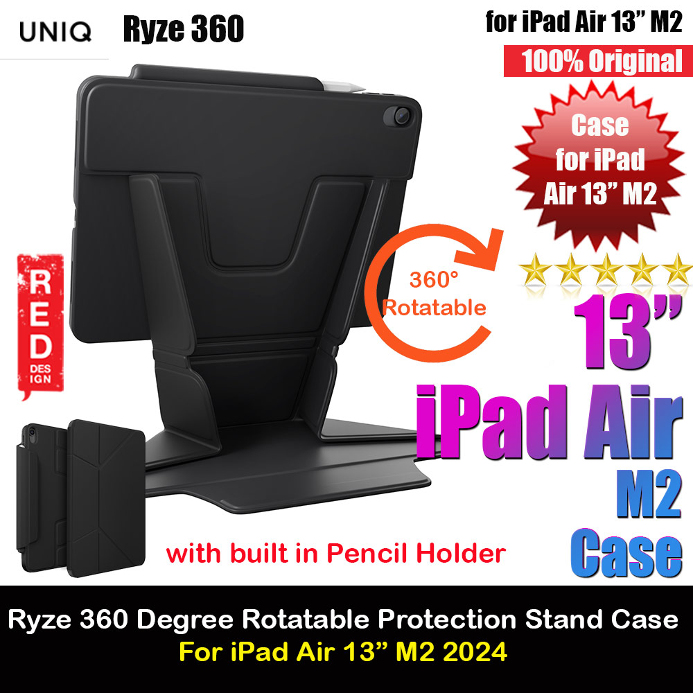 Picture of Uniq Ryze 360 Degree Rotatable Standable as Stand Holder Protection Case for iPad Air 13 M2 2024 (Lichen Green) Apple iPad Air 13  M2 2024- Apple iPad Air 13  M2 2024 Cases, Apple iPad Air 13  M2 2024 Covers, iPad Cases and a wide selection of Apple iPad Air 13  M2 2024 Accessories in Malaysia, Sabah, Sarawak and Singapore 