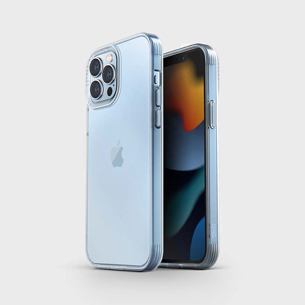 Picture of Apple iPhone 13 6.1 Case | Uniq Hybrid Air Fender Soft TPU Drop Protection Case for iPhone 13  6.1 (Nude Transparent)