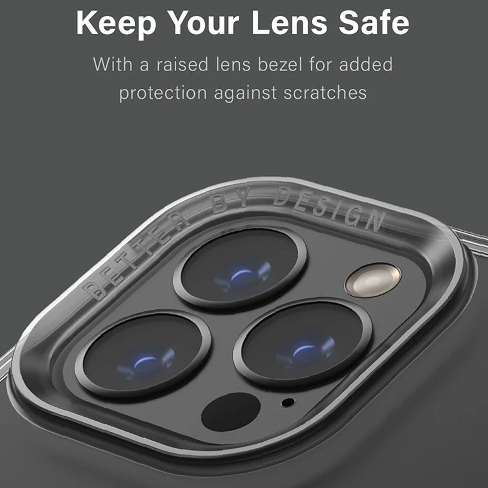 Picture of Apple iPhone 13 6.1 Case | Uniq Hybrid Air Fender Soft TPU Drop Protection Case for iPhone 13 6.1 (Smoke Grey Tinted)