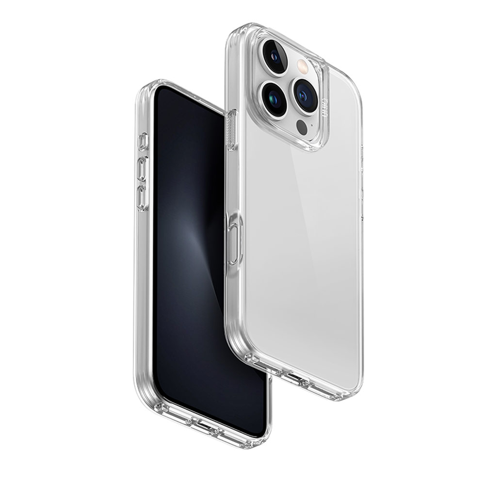 Picture of Apple iPhone 16 Pro 6.3 Case | Uniq Air Fender Slim Ultra Light Flex Soft Drop Protection Case for iPhone 16 Pro 6.3 (Clear)