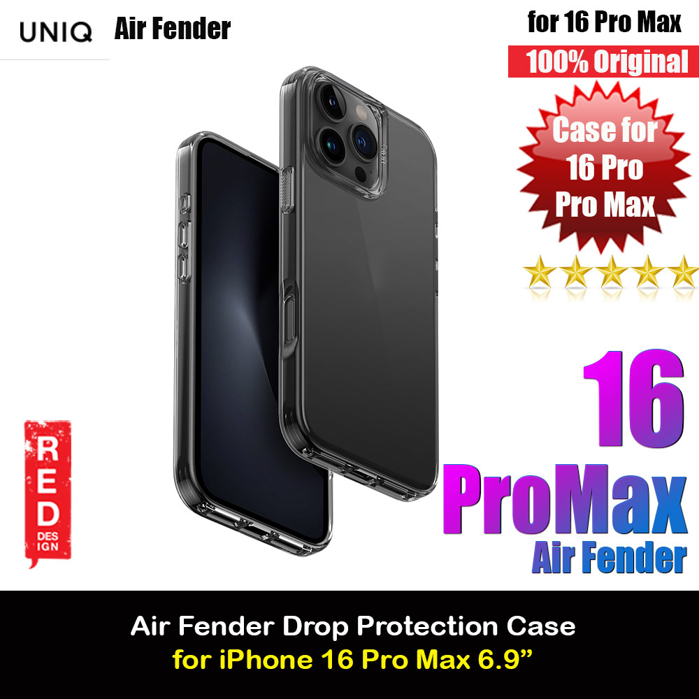 Picture of Uniq Air Fender Slim Ultra Light Flex Soft Drop Protection Case for iPhone 16 Pro Max 6.9 (Grey Tinted) Apple iPhone 16 Pro Max 6.9- Apple iPhone 16 Pro Max 6.9 Cases, Apple iPhone 16 Pro Max 6.9 Covers, iPad Cases and a wide selection of Apple iPhone 16 Pro Max 6.9 Accessories in Malaysia, Sabah, Sarawak and Singapore 