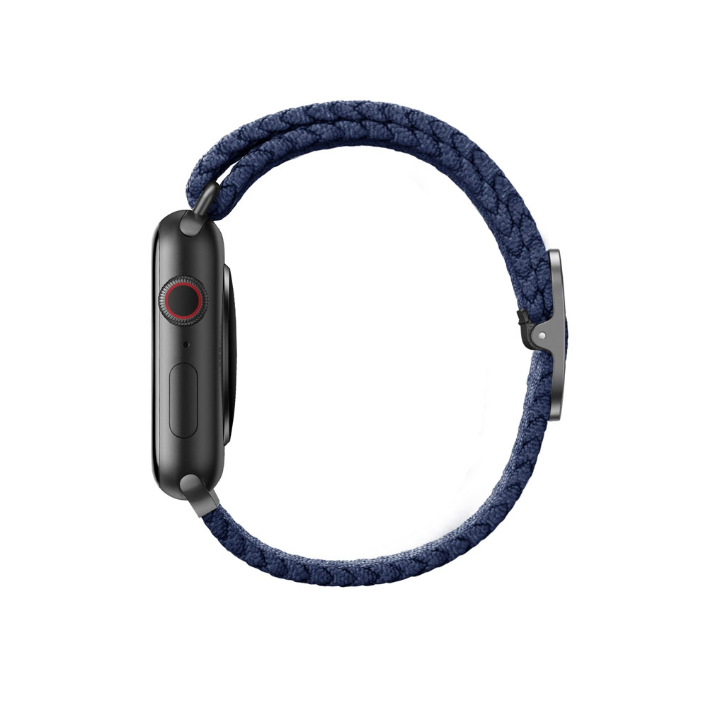 Picture of Apple Watch 40mm  | Uniq Aspen Woven Soft Breathable Comfort Strap for Apple Watch 40mm 38mm Series 1 2 3 4 5 6 SE Nike (Blue)