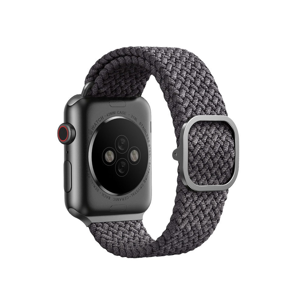 Picture of Apple Watch 40mm  | Uniq Aspen Woven Soft Breathable Comfort Strap for Apple Watch 40mm 38mm Series 1 2 3 4 5 6 SE Nike (Grey)