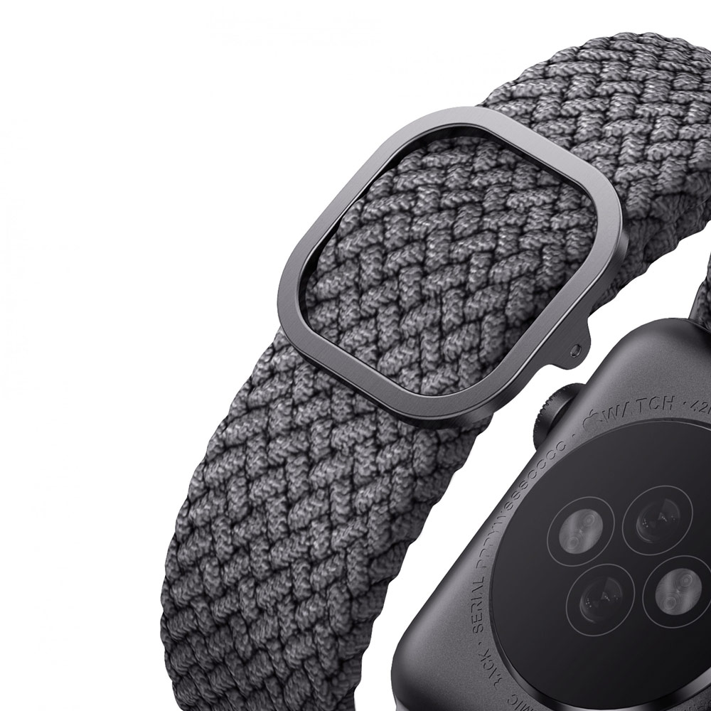 Picture of Apple Watch 40mm  | Uniq Aspen Woven Soft Breathable Comfort Strap for Apple Watch 40mm 38mm Series 1 2 3 4 5 6 SE Nike (Grey)