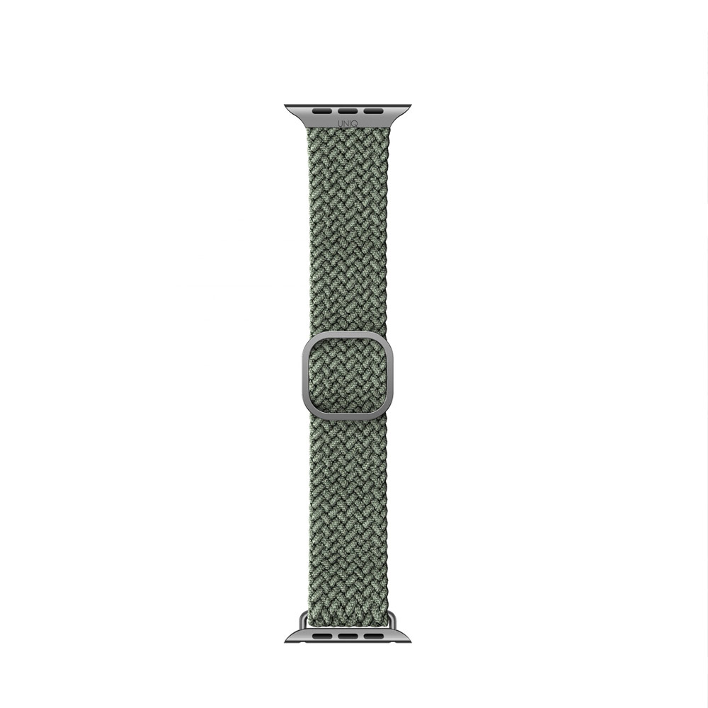 Picture of Apple Watch 44mm  | Uniq Aspen Woven Soft Breathable Comfort Strap for Apple Watch 42mm 44mm Series 1 2 3 4 5 6 SE Nike (Green)
