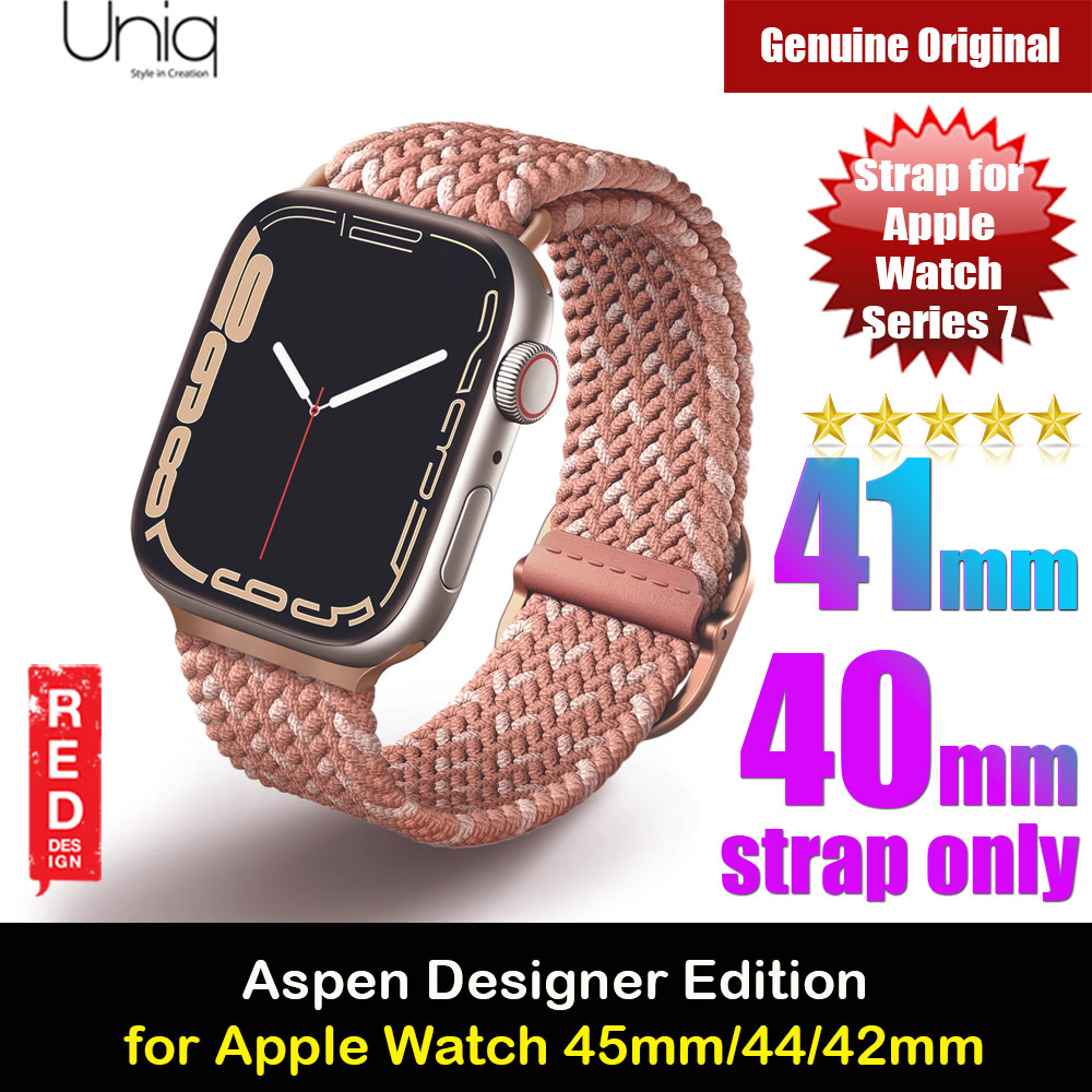 Picture of Uniq Aspen Woven Soft Breathable Comfort Strap for Apple Watch 41mm 40mm 38mm Series 1 2 3 4 5 6 7 SE Nike (Pink) Apple Watch 38mm- Apple Watch 38mm Cases, Apple Watch 38mm Covers, iPad Cases and a wide selection of Apple Watch 38mm Accessories in Malaysia, Sabah, Sarawak and Singapore 