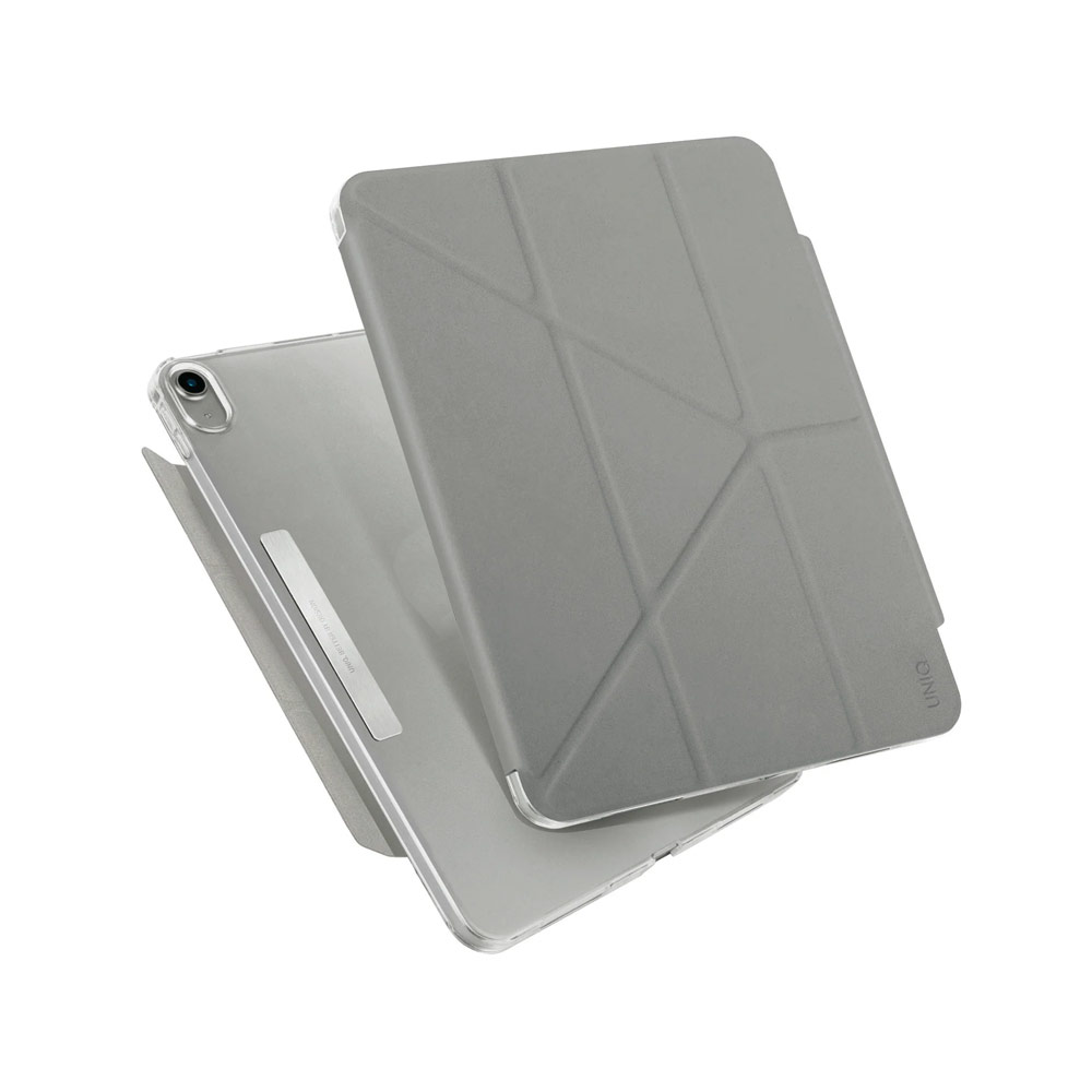 Picture of Apple iPad 10th Gen 10.9\" 2022 Case | Uniq Camden Flip Cover Stand Case for Apple iPad 10.9 10th Gen 2022  (Grey)