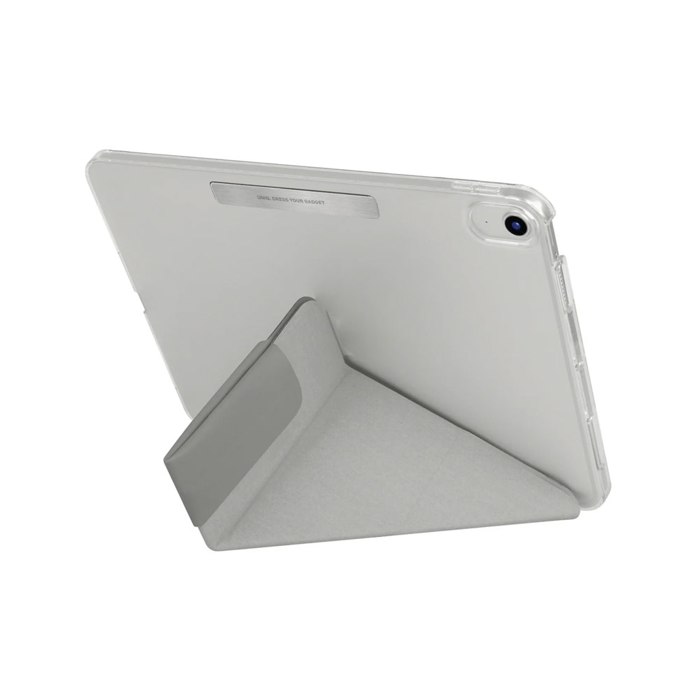 Picture of Apple iPad 10th Gen 10.9\" 2022 Case | Uniq Camden Flip Cover Stand Case for Apple iPad 10.9 10th Gen 2022  (Grey)