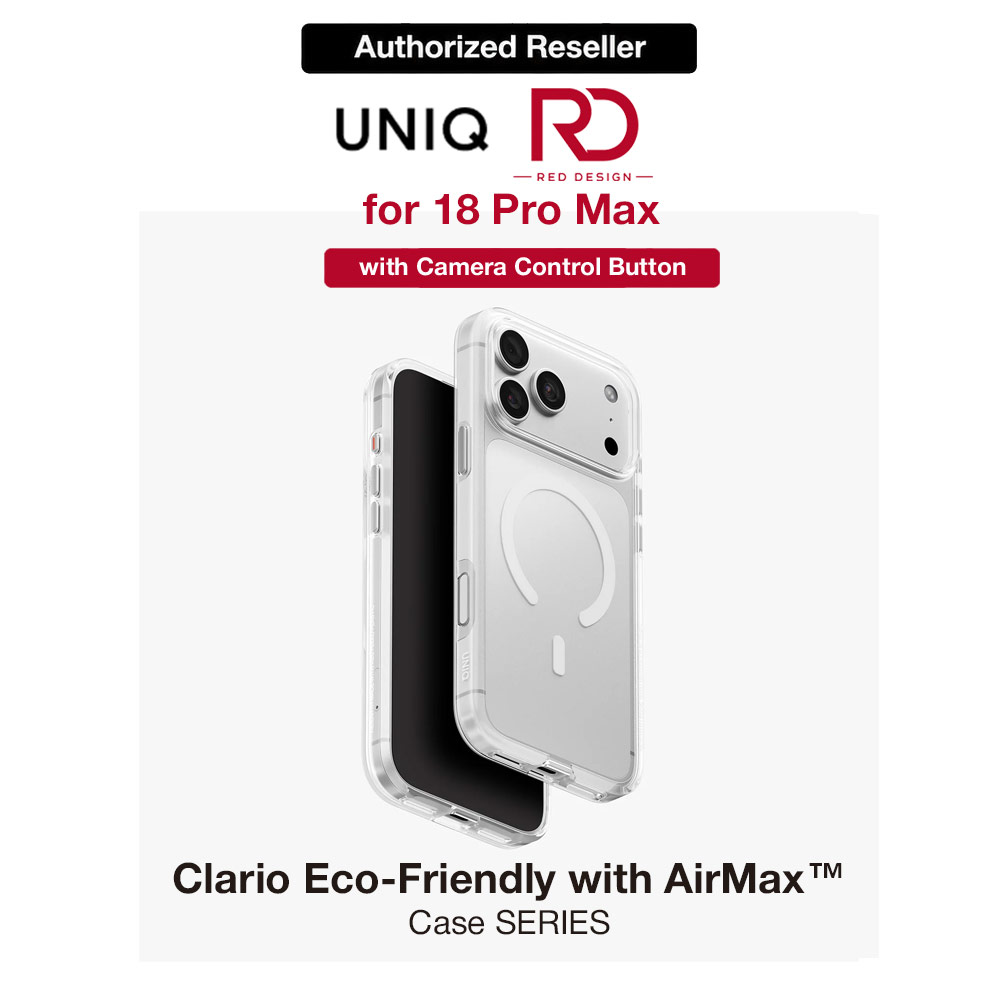 Picture of Uniq Clario MagClick Eco-Friendly Drop Protection Case with Camera Control Button for iPhone 18 Pro Max 6.9 - Lucent Clear Apple iPhone 18 Pro Max- Apple iPhone 18 Pro Max Cases, Apple iPhone 18 Pro Max Covers, iPad Cases and a wide selection of Apple iPhone 18 Pro Max Accessories in Malaysia, Sabah, Sarawak and Singapore