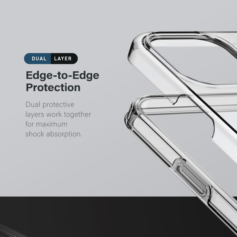 Picture of Apple iPhone 13 6.1 Case | Uniq Clarion Dual Defense Ultra Tough Drop Protection Case for iPhone 13 6.1 (Clear)