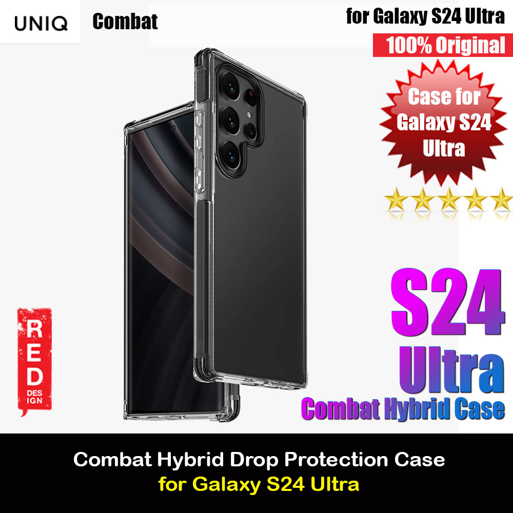 Picture of Uniq Combat Hybrid Ultra Tough Drop Protection Case for Samsung Galaxy S24 Ultra (Black) Samsung Galaxy S24 Ultra- Samsung Galaxy S24 Ultra Cases, Samsung Galaxy S24 Ultra Covers, iPad Cases and a wide selection of Samsung Galaxy S24 Ultra Accessories in Malaysia, Sabah, Sarawak and Singapore 