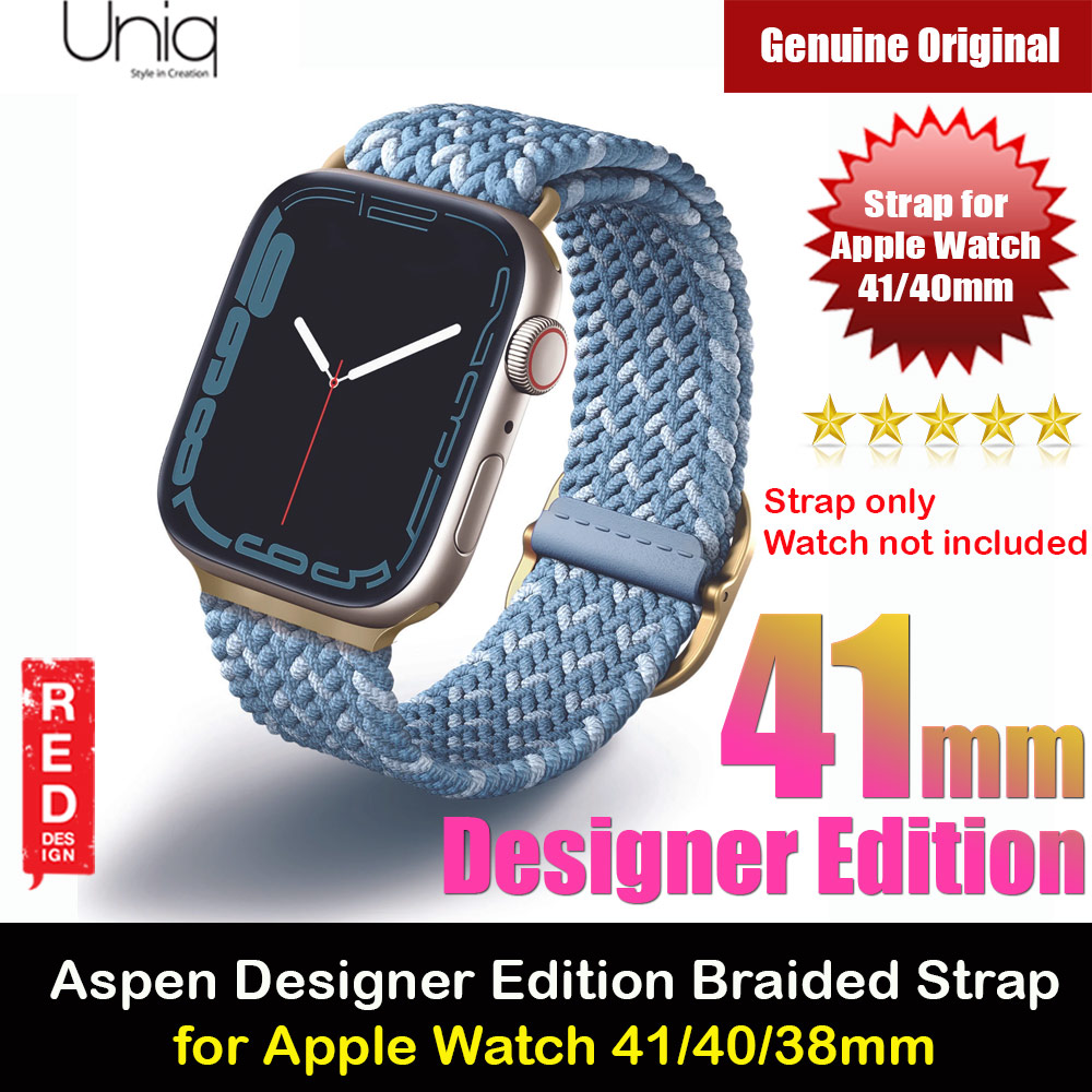 Picture of Uniq Aspen Designer Edition Woven Soft Breathable Comfort Strap for Apple Watch 41mm 40mm 38mm Series 1 2 3 4 5 6 7 SE Nike (Blue) Apple Watch 38mm- Apple Watch 38mm Cases, Apple Watch 38mm Covers, iPad Cases and a wide selection of Apple Watch 38mm Accessories in Malaysia, Sabah, Sarawak and Singapore 