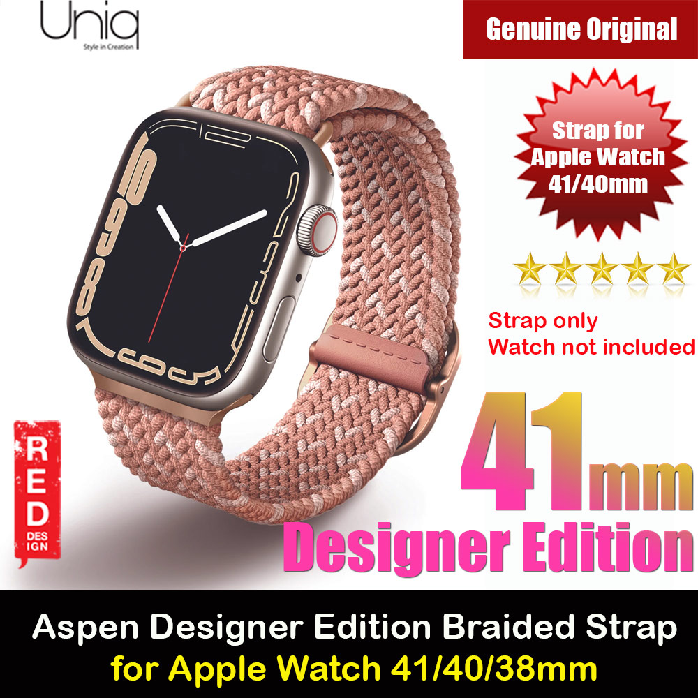 Picture of Uniq Aspen Designer Edition Woven Soft Breathable Comfort Strap for Apple Watch 41mm 40mm 38mm Series 1 2 3 4 5 6 7 SE Nike (Pink) Apple Watch 38mm- Apple Watch 38mm Cases, Apple Watch 38mm Covers, iPad Cases and a wide selection of Apple Watch 38mm Accessories in Malaysia, Sabah, Sarawak and Singapore 