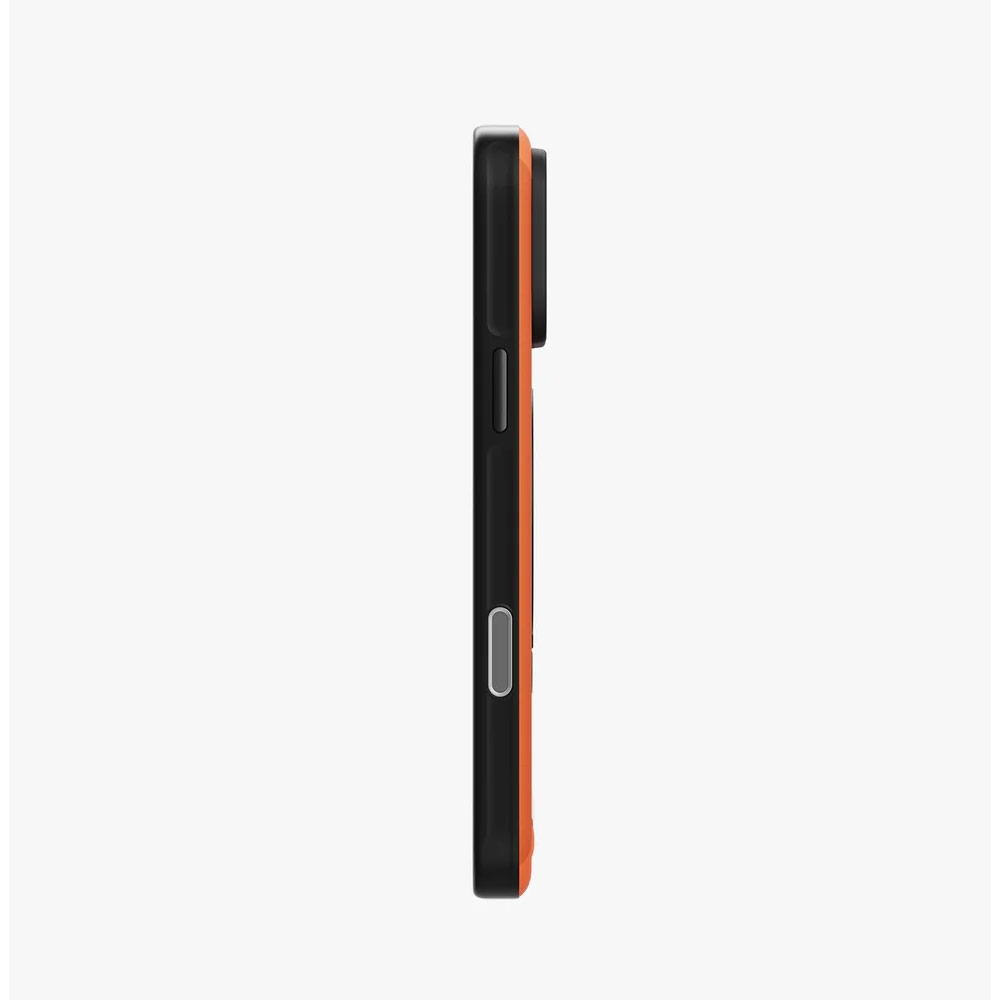 Picture of Apple iPhone 18 Pro Max Case | Uniq Elix 360 Kickstand Leather Drop Protection Magnetic Case with Camera Control Button for iPhone 18 Pro Max  - Volt Orange