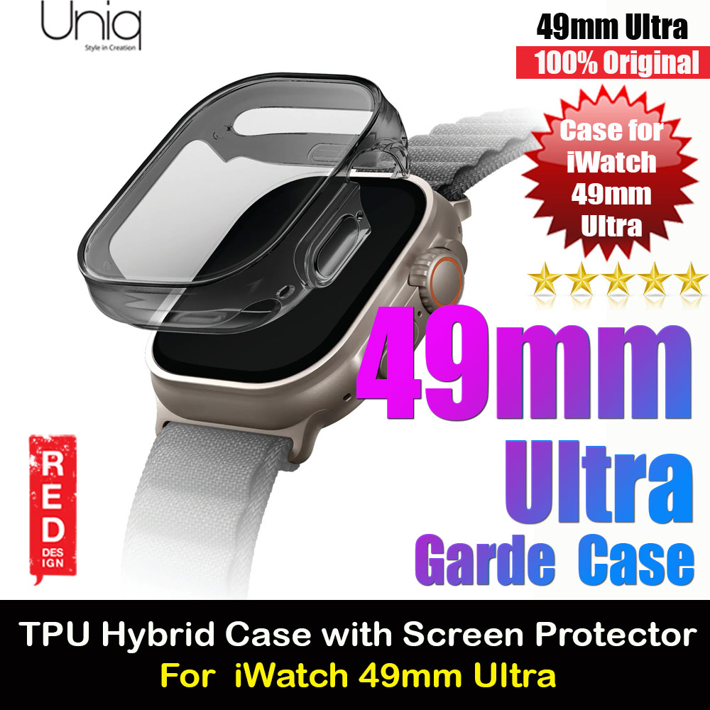 Picture of Uniq Garde Hybrid Series Case TPU Material with High Sensitive Touch Screen for Apple Watch 49mm Ultra (Smoke) Apple Watch 49mm	Ultra- Apple Watch 49mm	Ultra Cases, Apple Watch 49mm	Ultra Covers, iPad Cases and a wide selection of Apple Watch 49mm	Ultra Accessories in Malaysia, Sabah, Sarawak and Singapore 