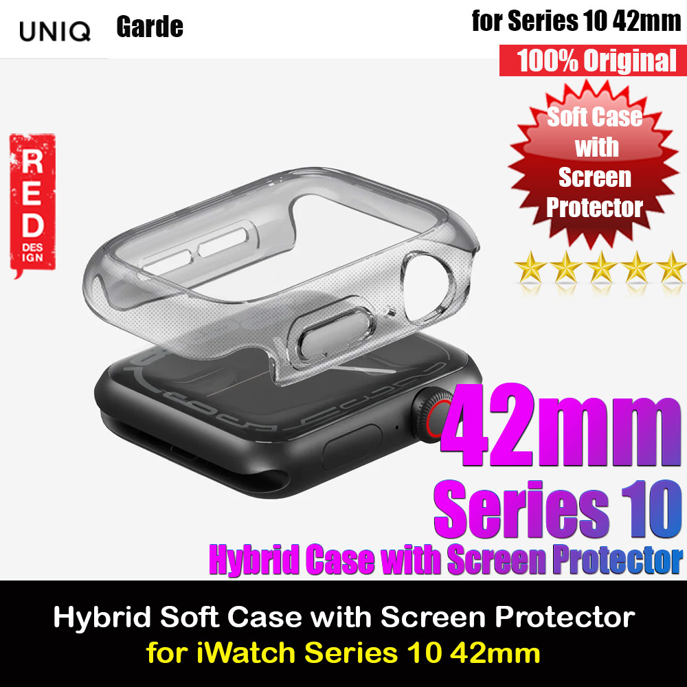 Picture of Uniq Garde Series Case with High Sensitivity Touch Screen Protection for Apple Watch Series 10 42mm (Tint Black) Apple Watch 10 42mm- Apple Watch 10 42mm Cases, Apple Watch 10 42mm Covers, iPad Cases and a wide selection of Apple Watch 10 42mm Accessories in Malaysia, Sabah, Sarawak and Singapore 