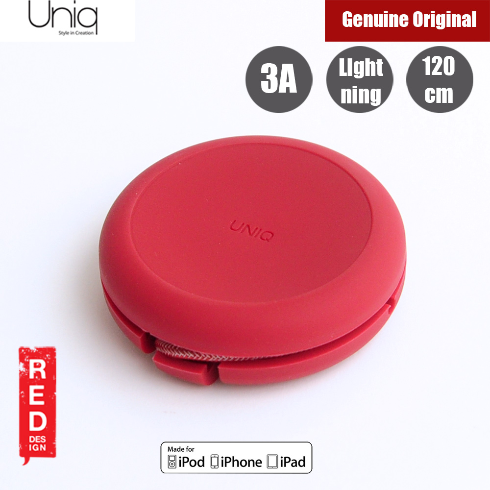 Picture of Uniq Halo 120cm Fast Charge Lightning Cable with Organiser (Red)