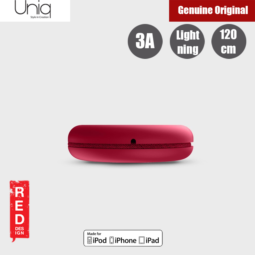 Picture of Uniq Halo 120cm Fast Charge Lightning Cable with Organiser (Red)