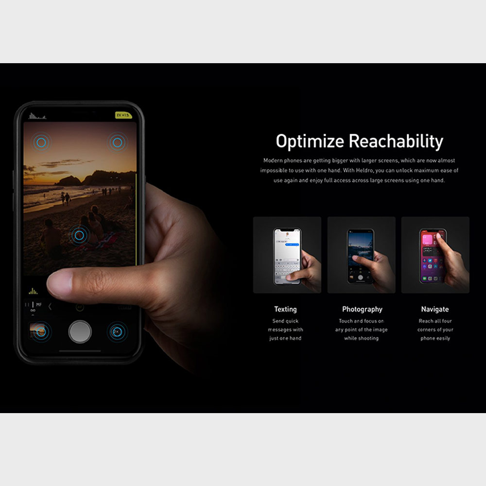 Picture of Apple iPhone 13 6.1 Case | Uniq Heldro Free Grip Flex Grip Sporty Drop Protection Case with Wrist Strap for iPhone 13 6.1 (Lucent Clear)