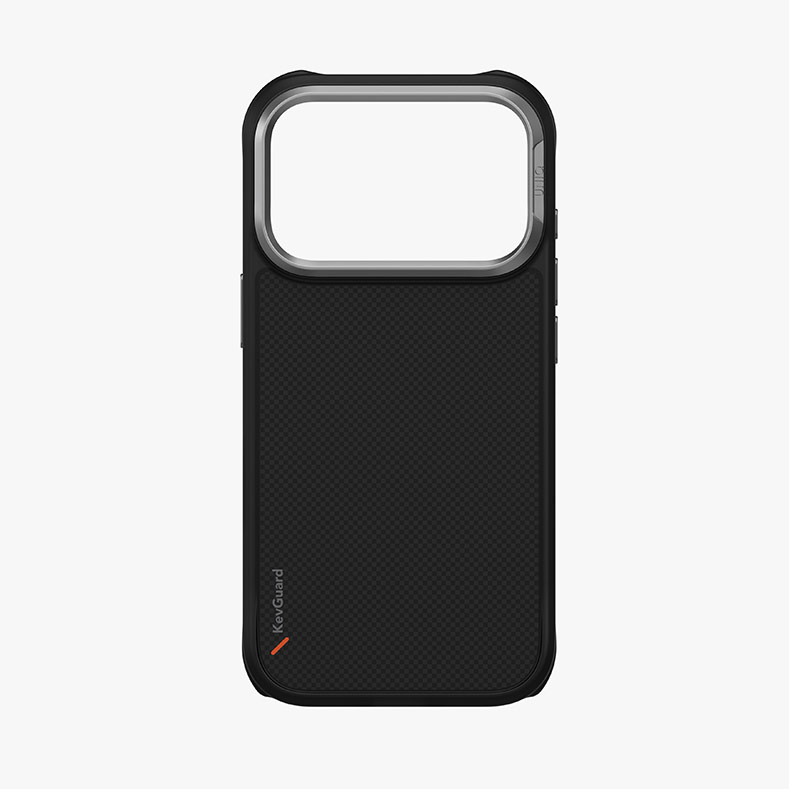 Picture of Apple iPhone 17 Pro Max 6.9 Case | Uniq Keva Hybrid Magclick Slim Tough Aramid Drop Protection Case for iPhone 17 Pro Max 6.9 (Carbon Black)