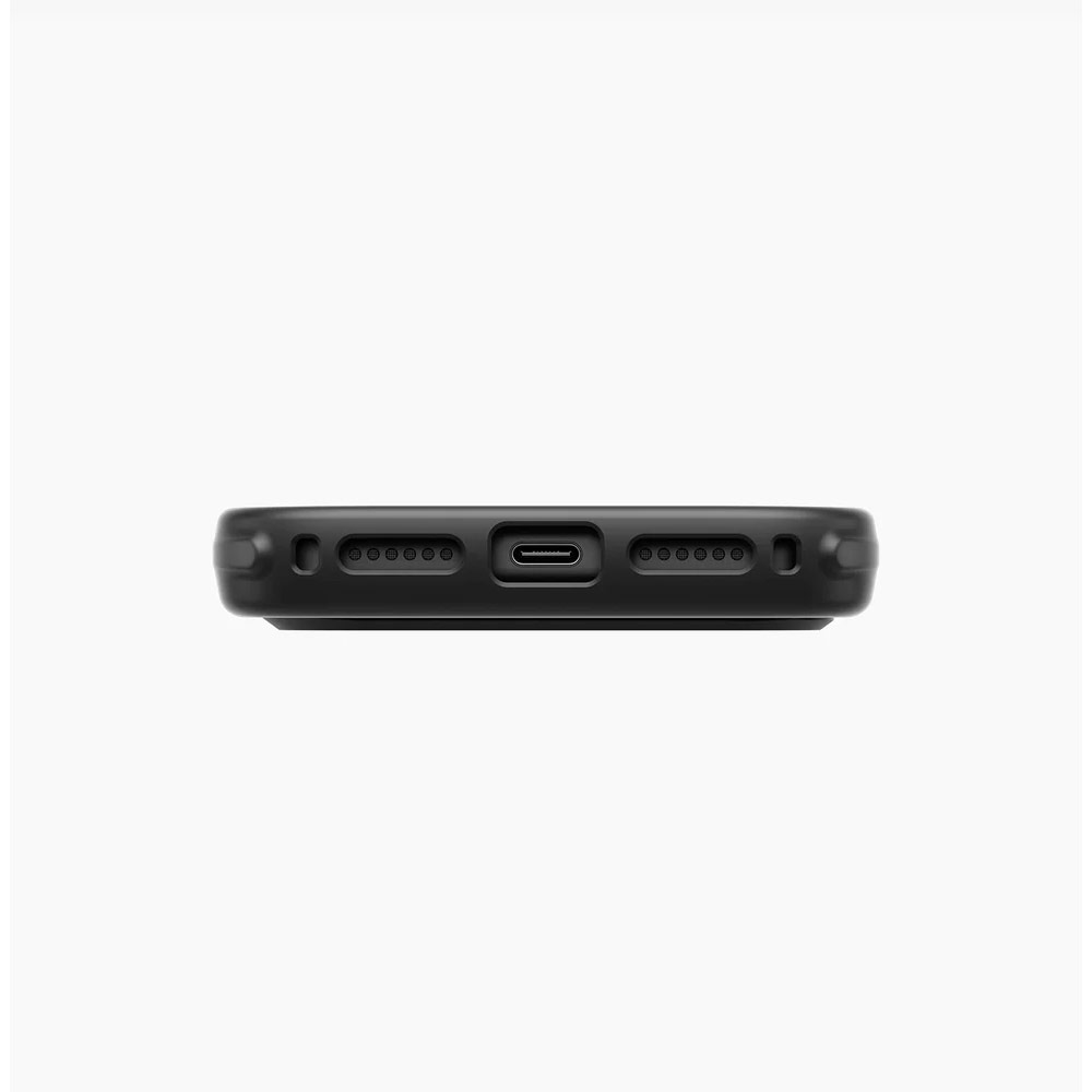 Picture of Apple iPhone 18 Pro Case | Uniq Keva Mov 360 Kickstand Aramid Magnetic Protection Case with Camera Control Button for iPhone 18 Pro - Carbon Black