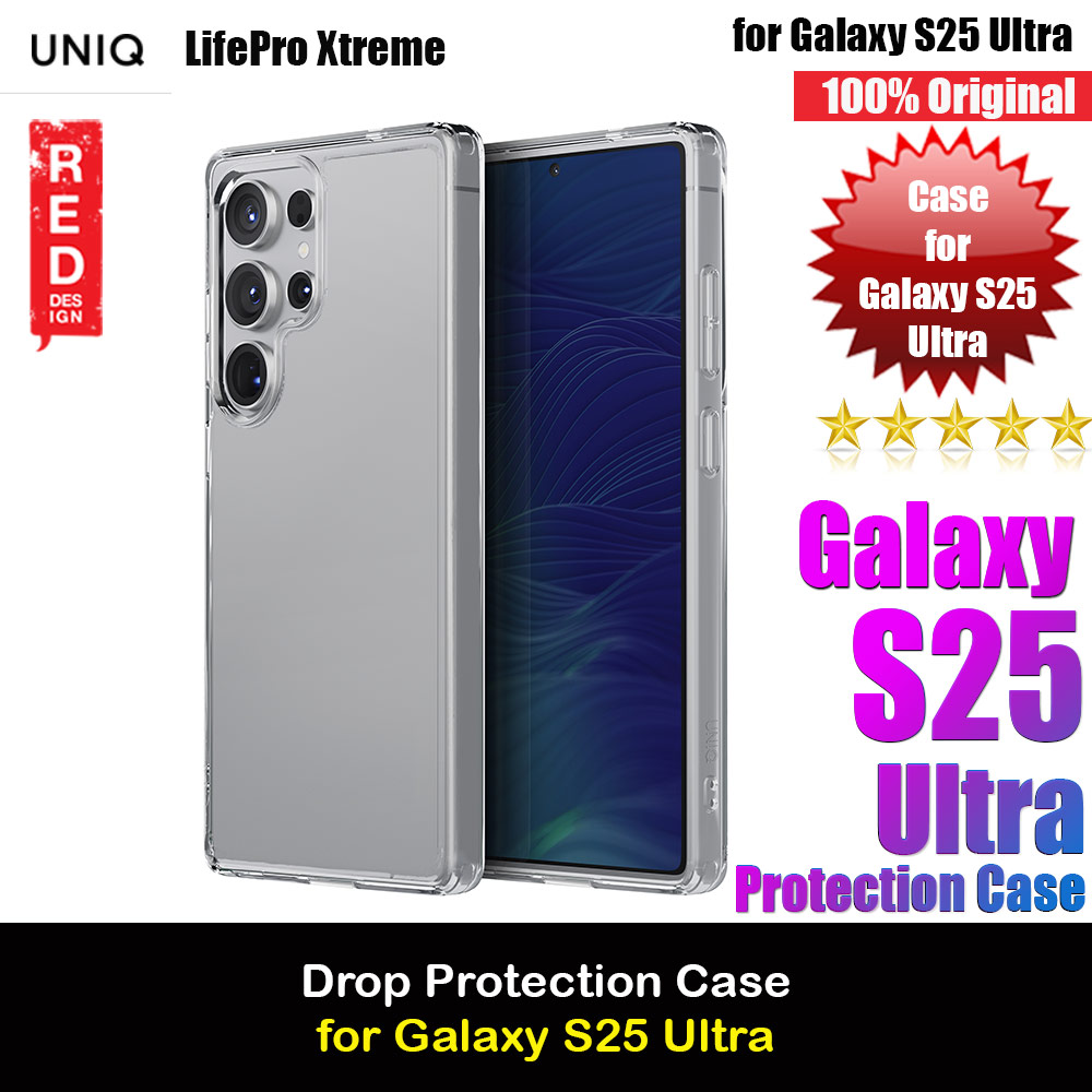 Picture of Uniq Lifepro Xtreme Series Drop Protection Crystal Clear Case for Samsung Galaxy S25 Ultra (Clear) Samsung Galaxy S25 Ultra- Samsung Galaxy S25 Ultra Cases, Samsung Galaxy S25 Ultra Covers, iPad Cases and a wide selection of Samsung Galaxy S25 Ultra Accessories in Malaysia, Sabah, Sarawak and Singapore 