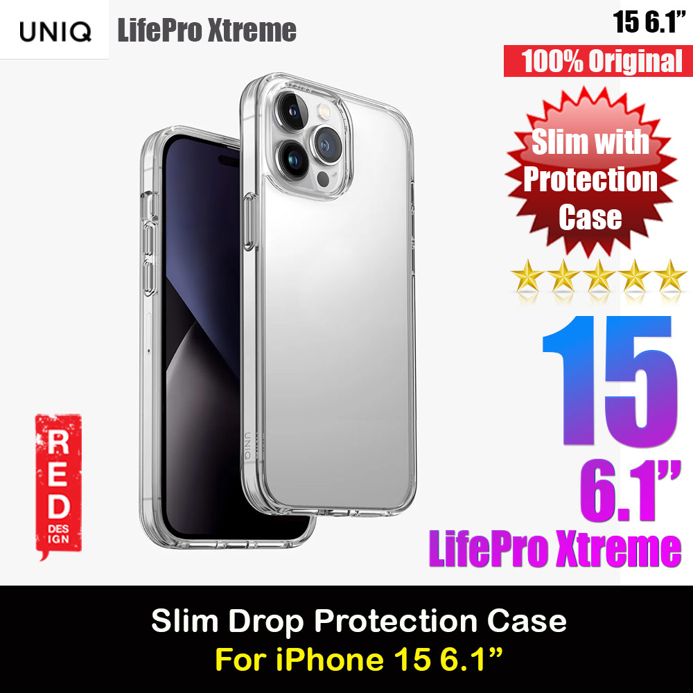 Picture of Uniq LifePro Xtreme Slim Thin Clear Transparent Drop Protection Case for iPhone 15 6.1 (Clear) Apple iPhone 15 6.1- Apple iPhone 15 6.1 Cases, Apple iPhone 15 6.1 Covers, iPad Cases and a wide selection of Apple iPhone 15 6.1 Accessories in Malaysia, Sabah, Sarawak and Singapore 