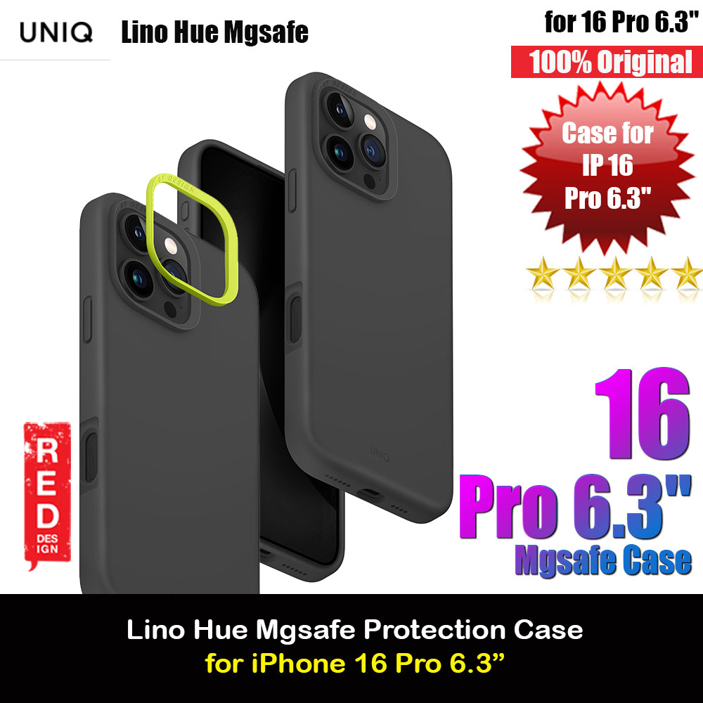 Picture of Uniq Lino Hue Soft Feel Magnetic Mgsafe Drop Protection Case for iPhone 16 Pro 6.3 (Gray) Apple iPhone 16 Pro 6.3- Apple iPhone 16 Pro 6.3 Cases, Apple iPhone 16 Pro 6.3 Covers, iPad Cases and a wide selection of Apple iPhone 16 Pro 6.3 Accessories in Malaysia, Sabah, Sarawak and Singapore 