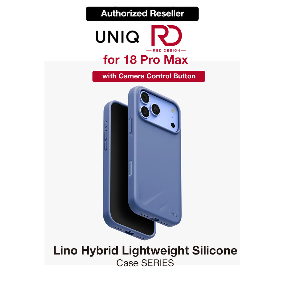 Picture of Uniq Lino Hybrid Silicone Lightweight Magnetic Protection Case with Camera Control Button for iPhone 18 Pro Max  - Pebble Blue Apple iPhone 18 Pro Max- Apple iPhone 18 Pro Max Cases, Apple iPhone 18 Pro Max Covers, iPad Cases and a wide selection of Apple iPhone 18 Pro Max Accessories in Malaysia, Sabah, Sarawak and Singapore