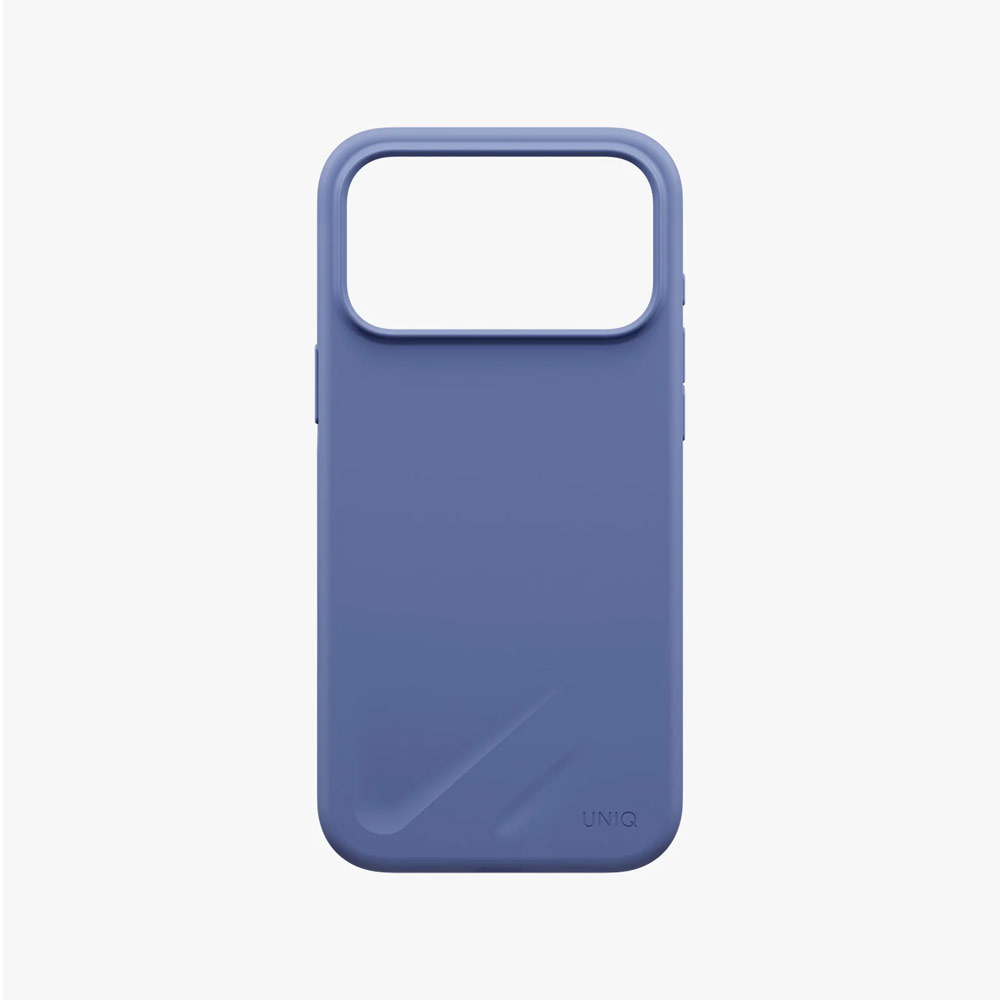 Picture of Apple iPhone 18 Pro Max Case | Uniq Lino Hybrid Silicone Lightweight Magnetic Protection Case with Camera Control Button for iPhone 18 Pro Max  - Pebble Blue